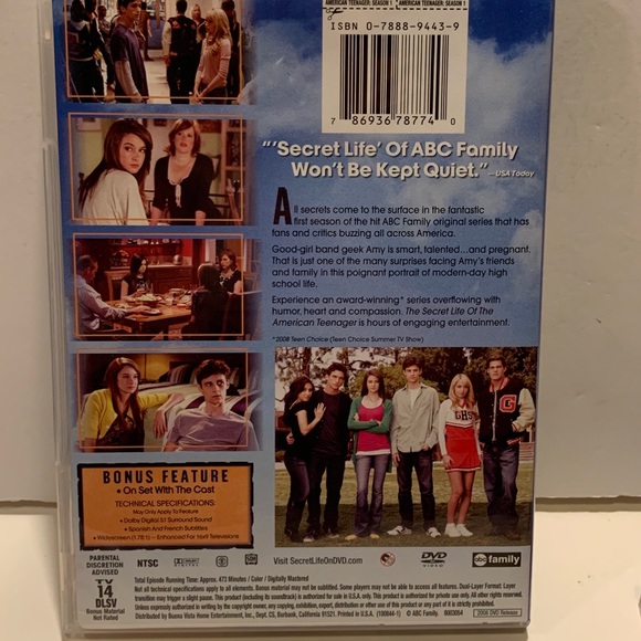 THE SECRET LIFE OF THE AMERICAN TEENAGER DVD. - Picture 4 of 5